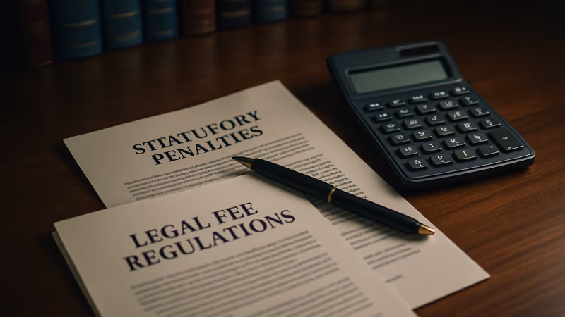 Failure to pay penalty statutory penalty does not allow legal fees