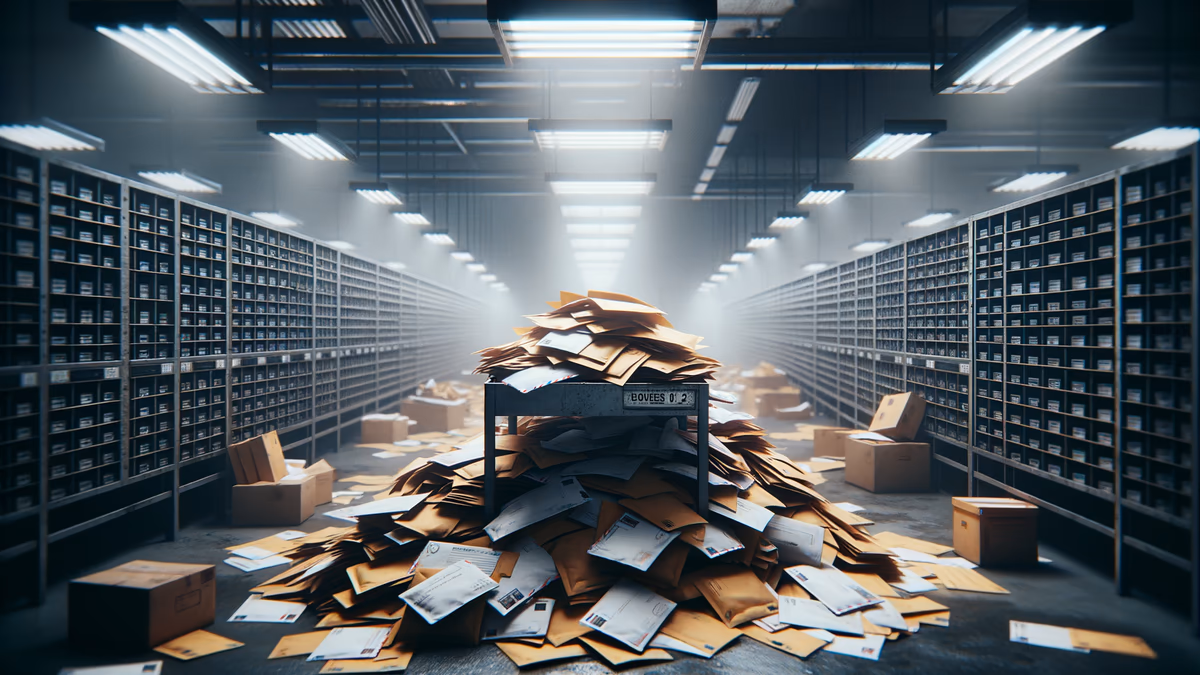 It was not mailed, again