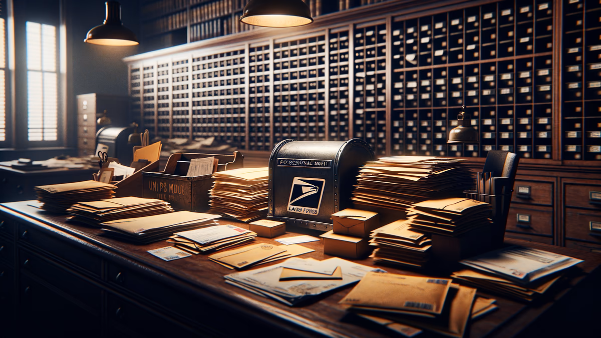 Mailing not proven through witness that was not present when items was deposited into the trusty USPS