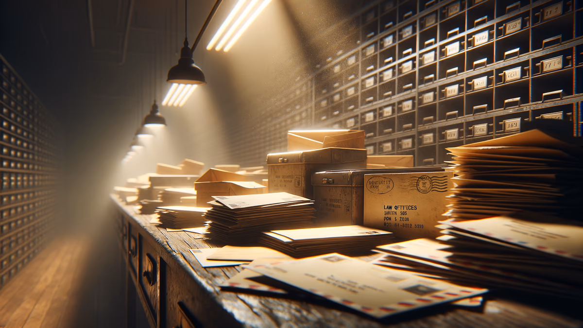 Maya cannot prove anything is mailed