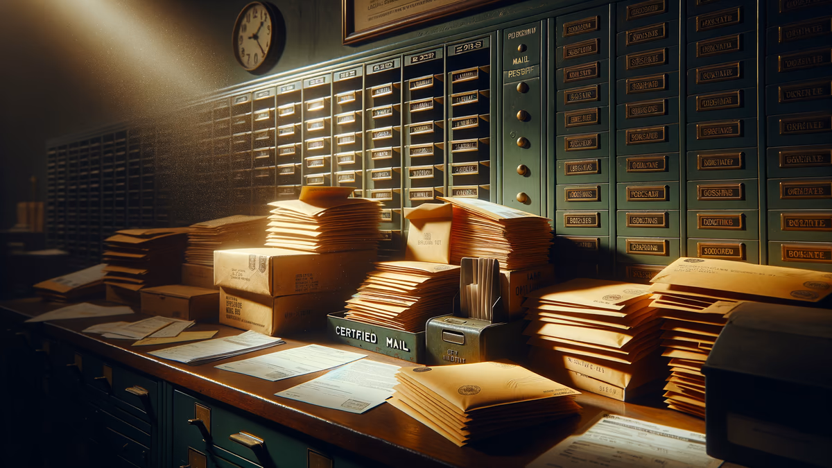 Proof of actually mailing an item certified mail RRR is sufficient to prima facie demonstrate proper mailing of an item