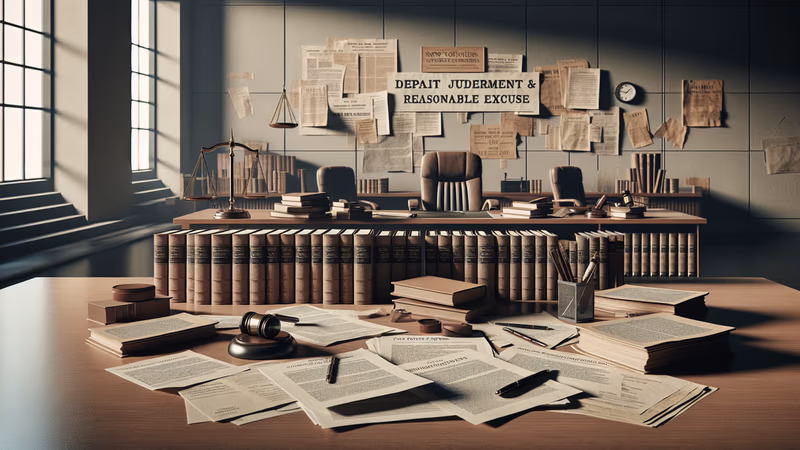 Reasonable excuse satisfied despite claim of lack of personal jurisdiction