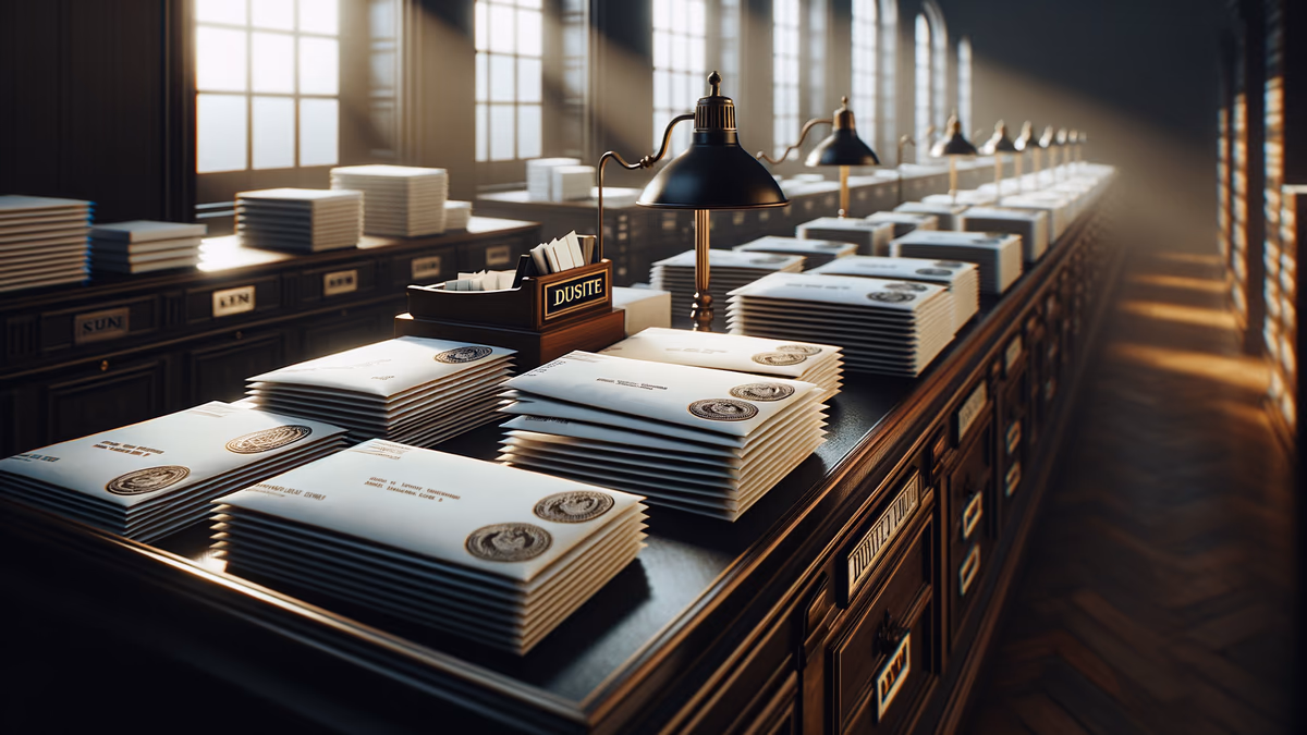 There is no need to specify the particular date a denial was mailed on the affidavit